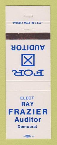 Matchbook Cover - Ray Frazier Auditor Election