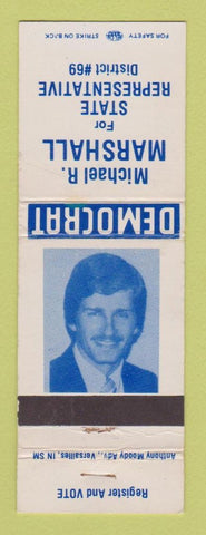 Matchbook Cover - Michael Marshall State Representative Election