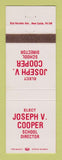 Matchbook Cover - Joseph Cooper School Director Election
