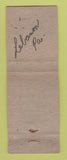 Matchbook Cover - William Leedy City Council Election 1947 WEAR
