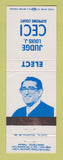 Matchbook Cover - Judge Louis Ceci for Supreme Court Election WI WEAR