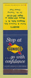 Matchbook Cover - Sunoco oil gas Bagby's Niagara Falls NY