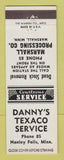 Matchbook Cover - Danny's Texaco oil gas Hanley Falls MN