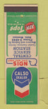 Matchbook Cover - Calso oil gas Central Service Butte MT