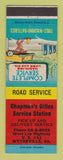 Matchbook Cover - Chapman's Cities oil gas Wytheville VA