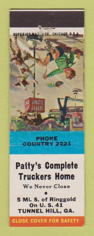 Matchbook Cover - Patty's Truckers Home Tunnel Hill GA
