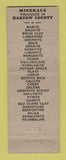 Matchbook Cover - Braban Hotel Cartersville GA