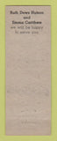 Matchbook Cover - Marcel Hair Salon Atlanta GA ADVANCE