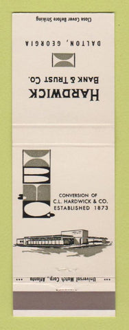 Matchbook Cover - Hardwick Bank and Trust Dalton GA