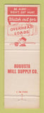 Matchbook Cover - Augusta Mill Supply GA