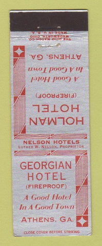 Matchbook Cover - Holman Hotel Georgian Hotel Athens GA