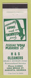 Matchbook Cover - H&S Cleaners Augusta GA