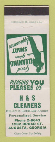Matchbook Cover - H&S Cleaners Augusta GA
