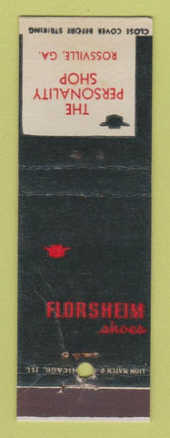 Matchbook Cover - Florsheim Shoes Personality Shop Rossville GA WORN