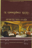 Matchbook Cover - China Garden Restaurant Antwerpen Belgium 40 Strike