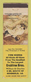Matchbook Cover - Crabtree Bros Fireworks Ringgold GA