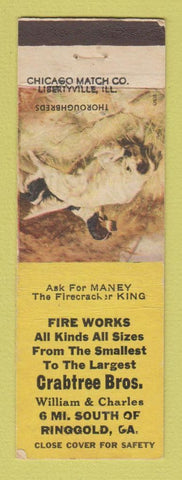 Matchbook Cover - Crabtree Bros Fireworks Ringgold GA