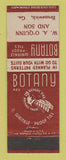 Matchbook Cover - Botany Men's Clothes WA Quinn Brunswick GA