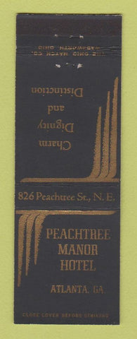 Matchbook Cover - Peachtree Manor Hotel Atlanta GA