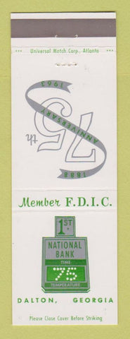 Matchbook Cover - 1st National Bank Dalton GA