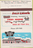 Matchbook Cover - Mason's Las Vegas Strip NV 40 Strike