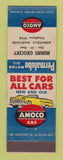 Matchbook Cover - Amoco oil gas Mimms Grocery Annapolis MD #2