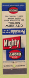 Matchbook Cover - Amoco oil gas City View Motel Egypt PA