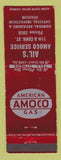 Matchbook Cover - Amoco oil gas Ail's Philadelphia? WEAR