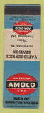 Matchbook Cover - Amoco oil gas Yates Powhatan VA WEAR