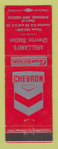 Matchbook Cover - Chevron oil gas Arellano's Springer NM