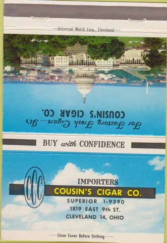 Matchbook Cover - Cousin's Cigar Cleveland OH 40 Strike