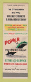 Matchbook Cover - Cities oil gas James Sheppard's Wrightsville GA