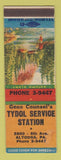 Matchbook Cover - Gene Counsel's Tydol oil gas Altoona PA