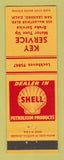 Matchbook Cover - Key Service Shell ol gas San Leandro CA