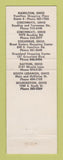 Matchbook Cover - Duff's Smorgasbord Hamilton Cincinnati Columbus Dayton OH