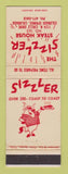 Matchbook Cover - Sizzler Steak House Colorado Springs WEAR