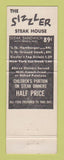 Matchbook Cover - Sizzler Steak House Colorado Springs WEAR