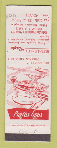 Matchbook Cover - Restaurante Regio Sobrado Brazil