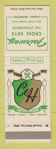 Matchbook Cover - Fairway Cross Keys Steak House Fort Worth TX
