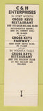 Matchbook Cover - Fairway Cross Keys Steak House Fort Worth TX