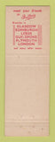 Matchbook Cover - Fuller's Candy Coffee Luncheons UK England London Leeds