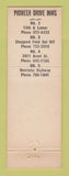 Matchbook Cover - Pioneer Drive Inns BBQ Mexican Food Wichita Falls TX