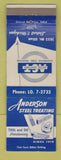 Matchbook Cover - Anderson Steel Treating Detroit MI