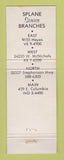 Matchbook Cover - Splane Electric Supply Detroit MI