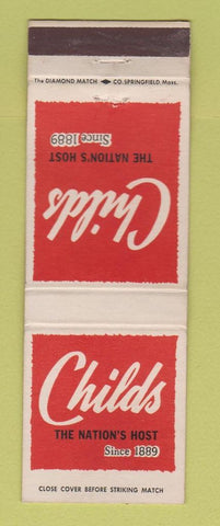 Matchbook Cover - Child's Restaurants CHAIN
