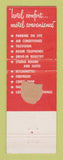 Matchbook Cover - Park Plaza Motor Hotel Detroit MI WEAR