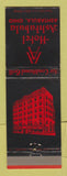 Matchbook Cover - Hotel Ashtabula OH