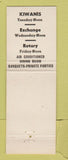 Matchbook Cover - Hotel Ashtabula OH