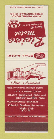 Matchbook Cover - Riviera Motel Strongsville OH