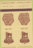 Matchbook Cover - Mayflower Hotel Los Angeles CA 40 Strike